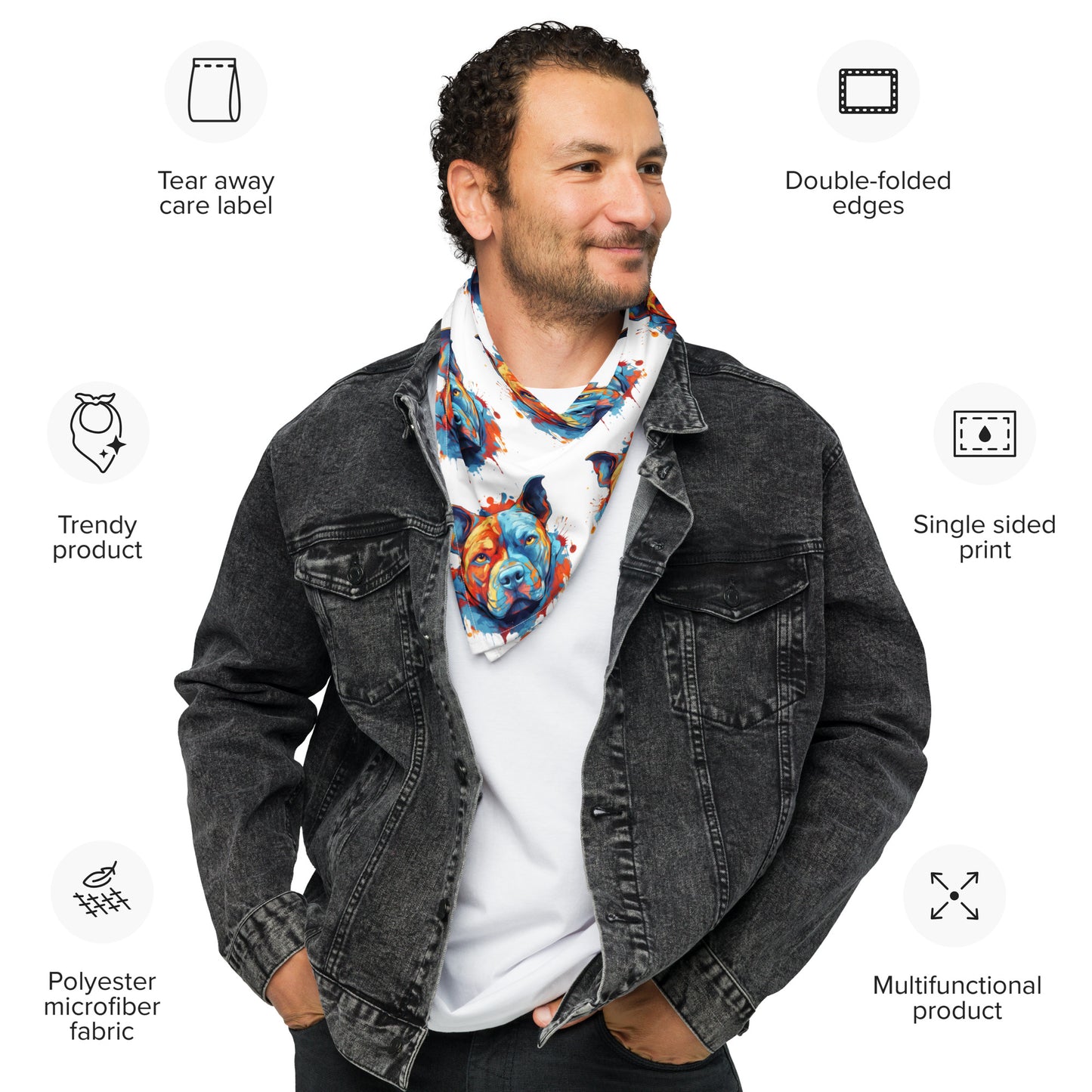 All-over print bandana