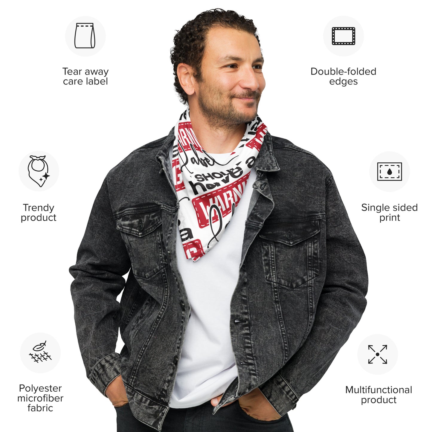 All-over print bandana